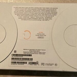 Apple Watch with Titanium Case and Orange Band